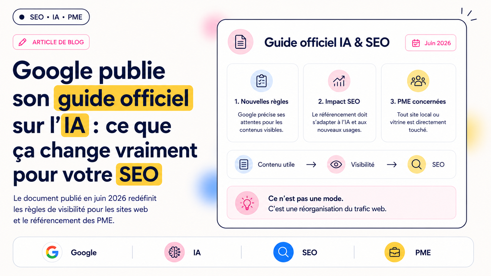Google publie son guide officiel sur l’IA : ce que ça change vraiment pour votre SEO